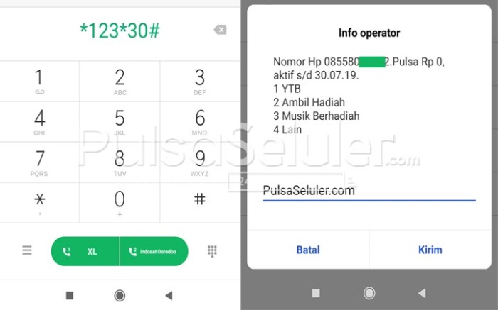 Cara cek pulsa Indosat Ooredoo dengan kode dial