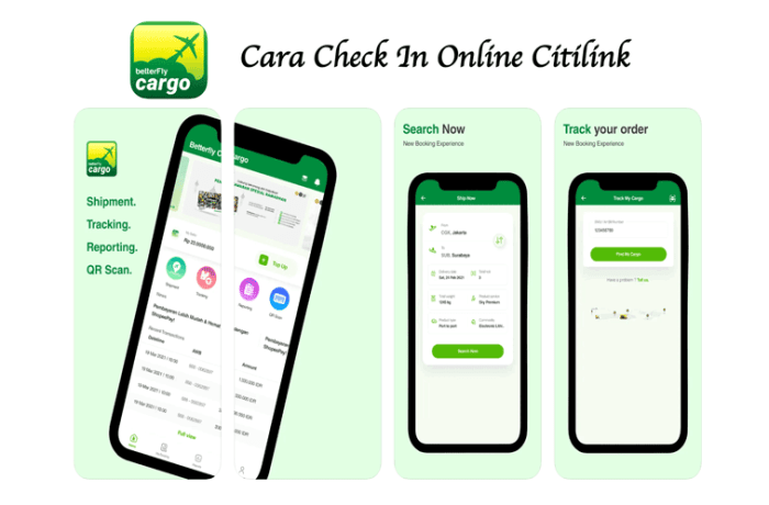 Proses check in Citilink melalui aplikasi mobile