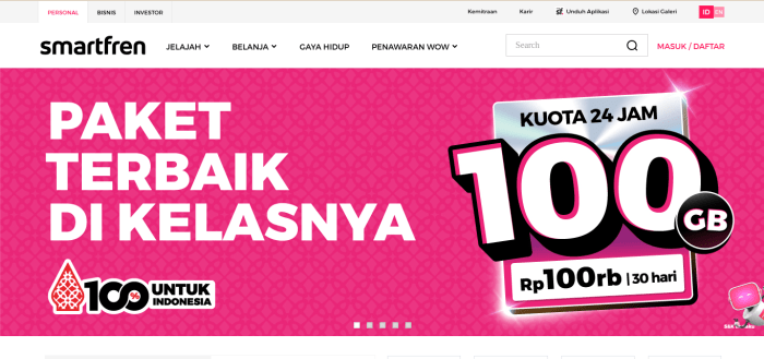 Mengecek sisa kuota Smartfren melalui aplikasi MySmartfren