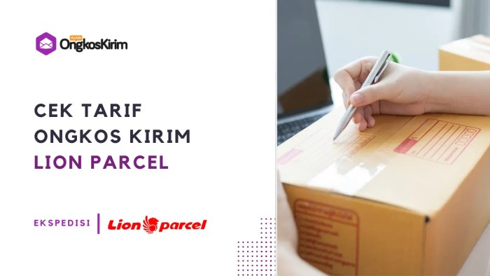 Cek ongkir Lion Parcel antar pulau