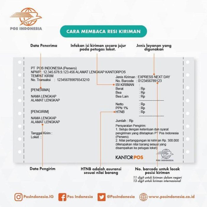 Mengecek status pengiriman Pos Indonesia via aplikasi