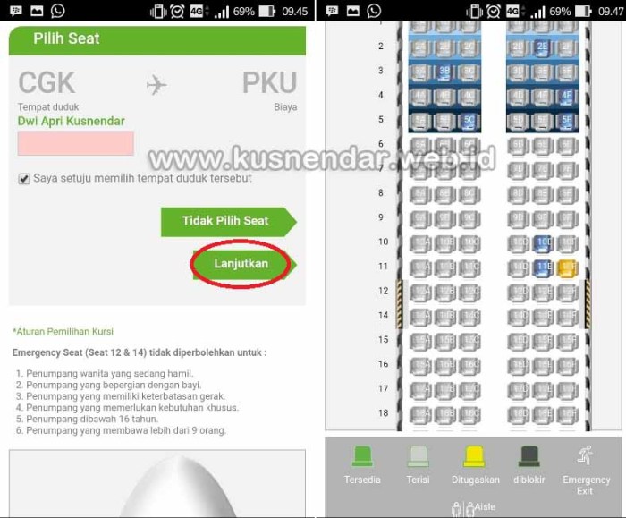 Citilink check boarding