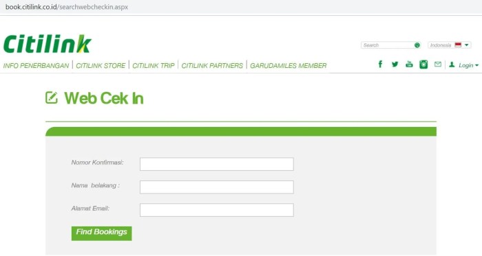 Keuntungan check in Citilink online lebih awal