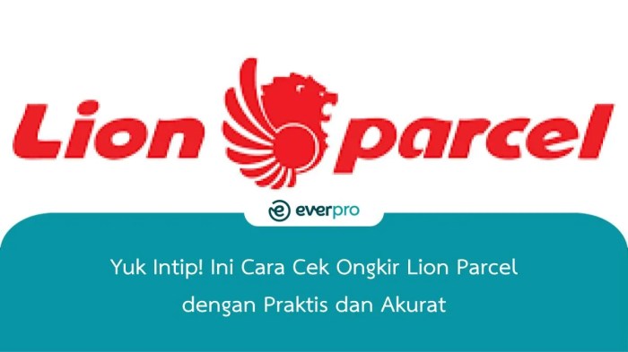 Cek ongkir Lion Parcel dengan estimasi waktu pengiriman