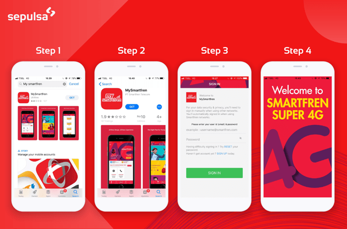 Mengecek sisa kuota Smartfren melalui aplikasi MySmartfren