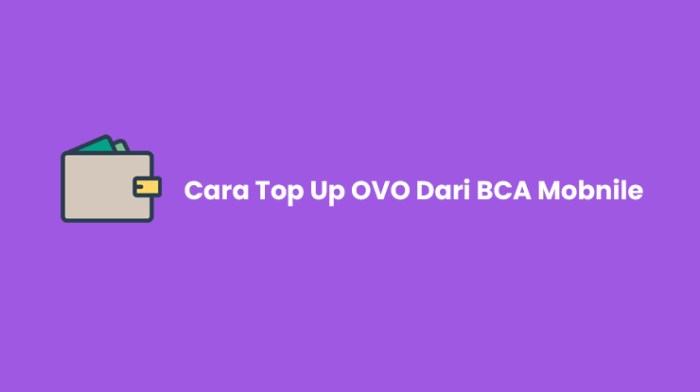 Top up saldo OVO dengan kartu kredit BCA