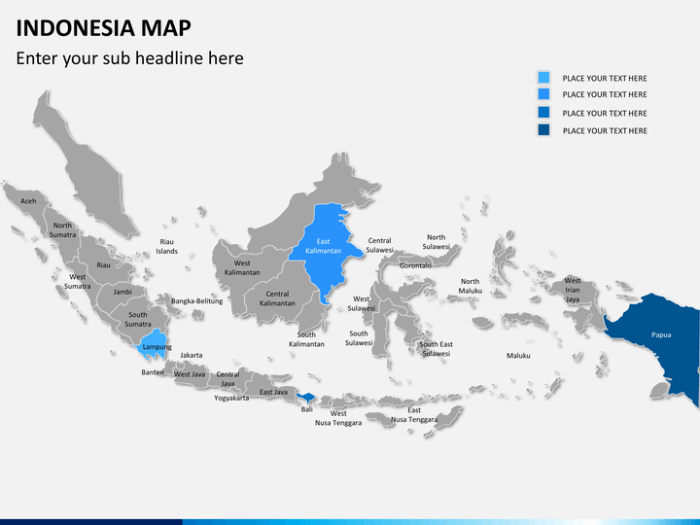 Peta Indonesia untuk keperluan pendidikan dan presentasi