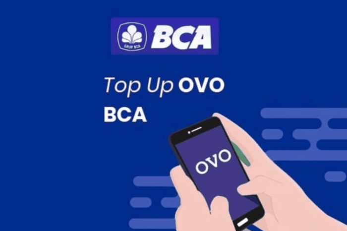 Top up saldo OVO dengan kartu kredit BCA