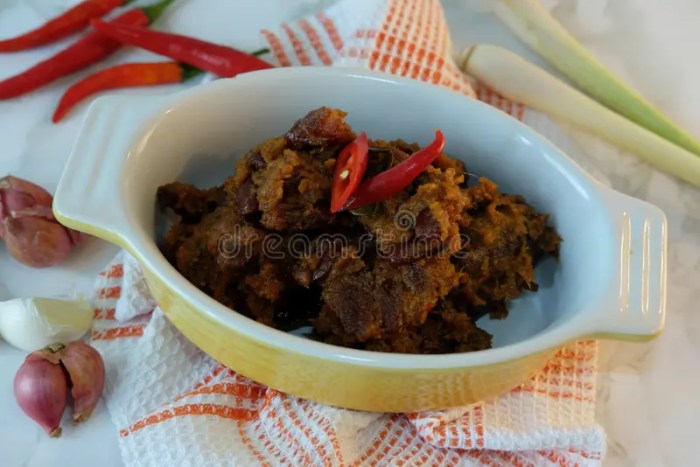 Variasi resep rendang dan daerah asalnya