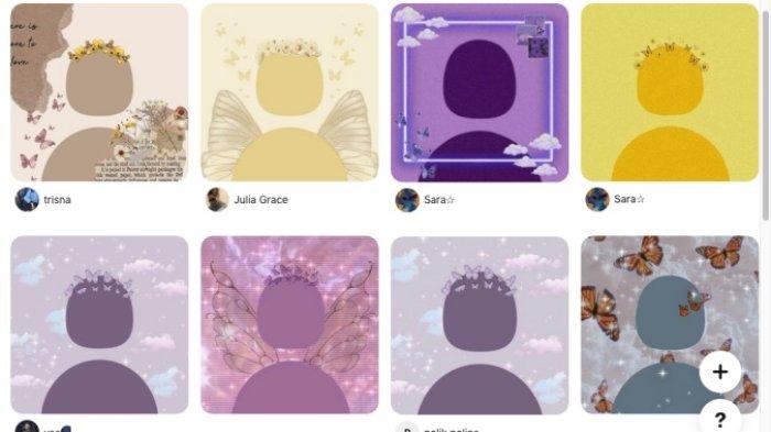 Profil WhatsApp kosong aesthetic dengan huruf unik Pinterest